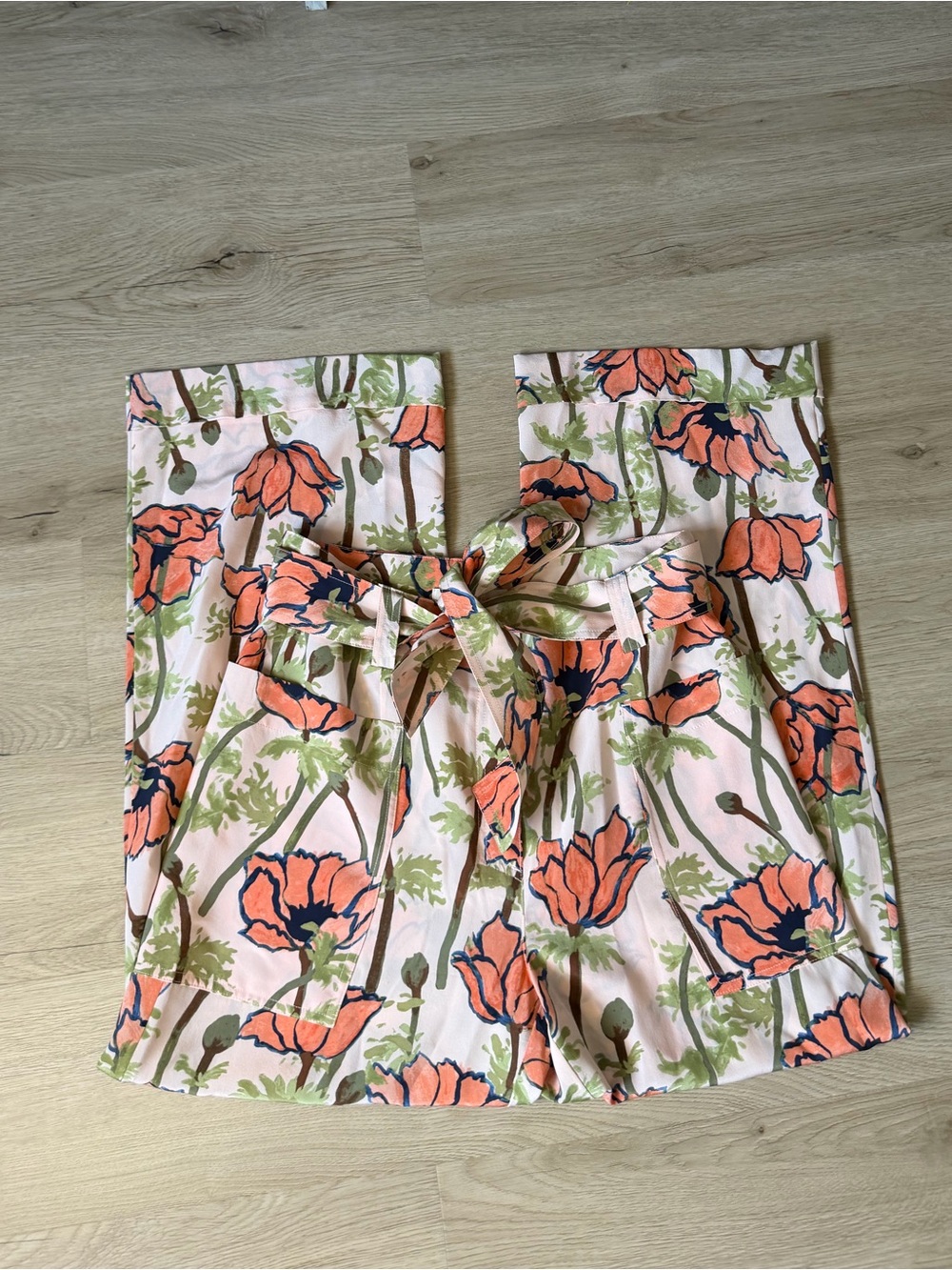Tory Burch silk poppy pants